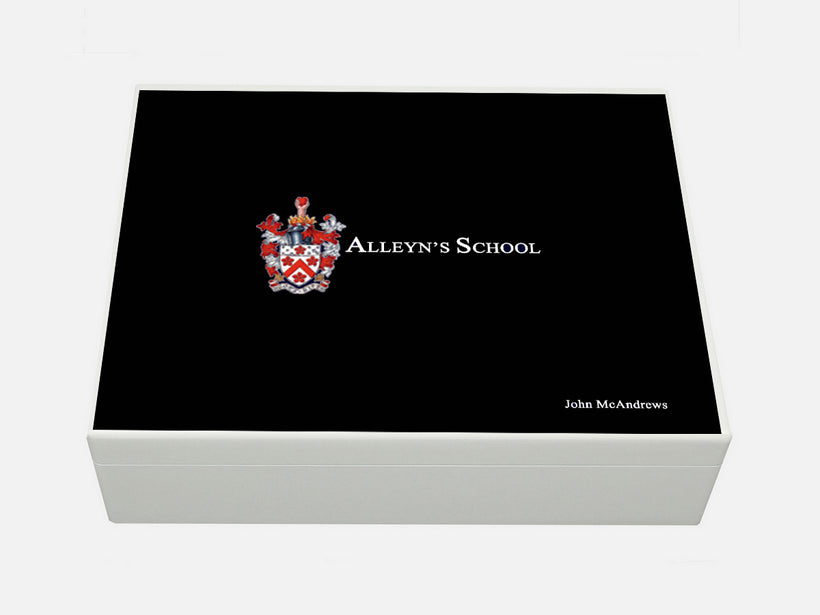 Personalised Alleyn&#39;s School Memory Wood Boxes