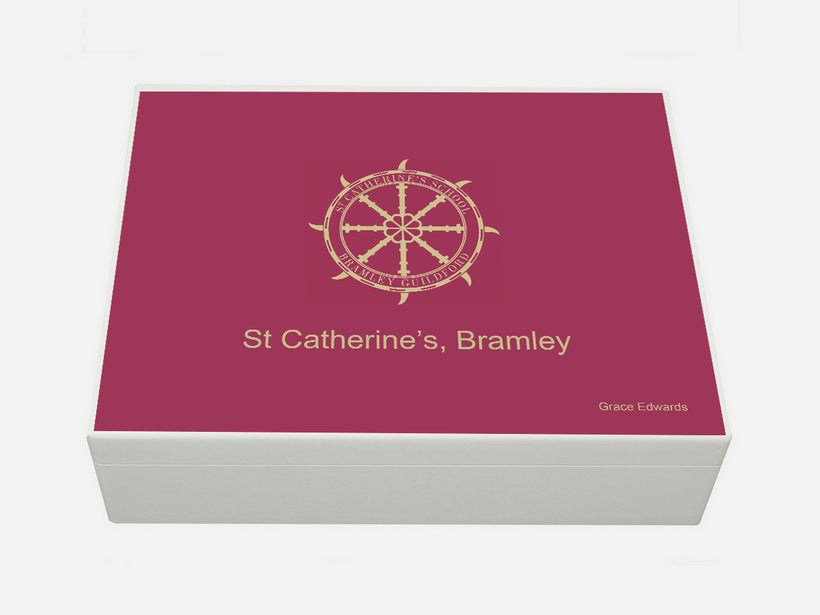 Personalised St Catherine&#39;s Bramley School Memory Boxes