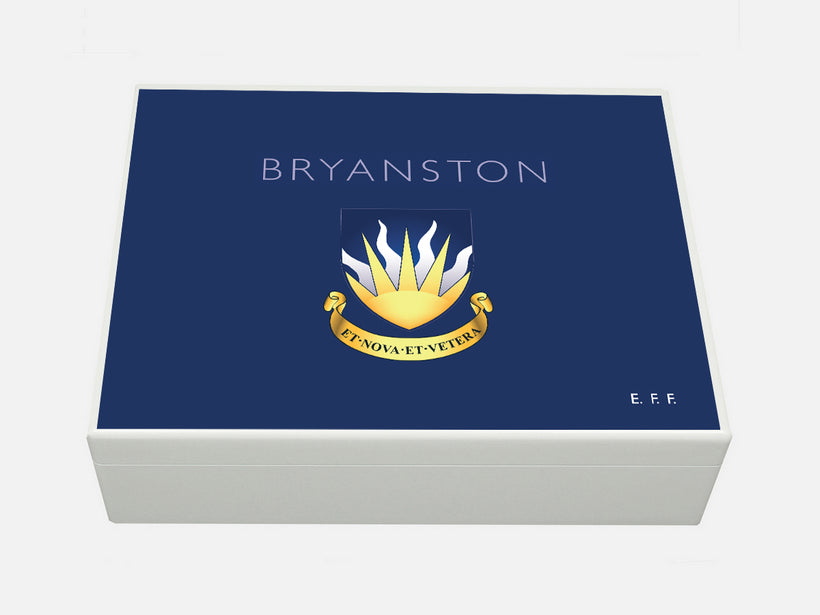 Personalised Bryanston School Memory Wood Boxes