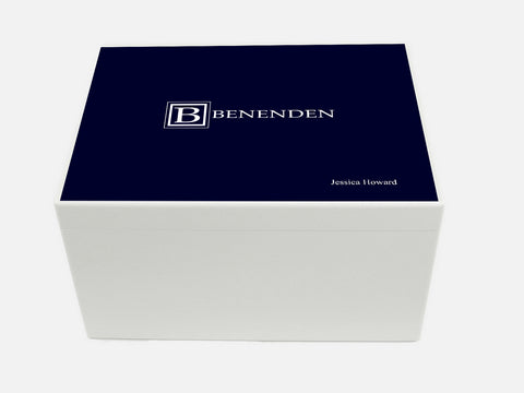 Benenden School Memory Wood Box - A4 Chest - Personalised