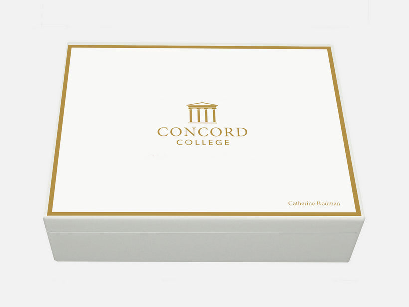 Personalised Concord College School Memory Boxes