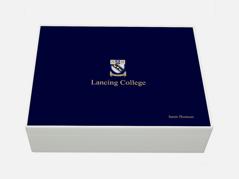 Personalised Lancing College School Memory  Boxes