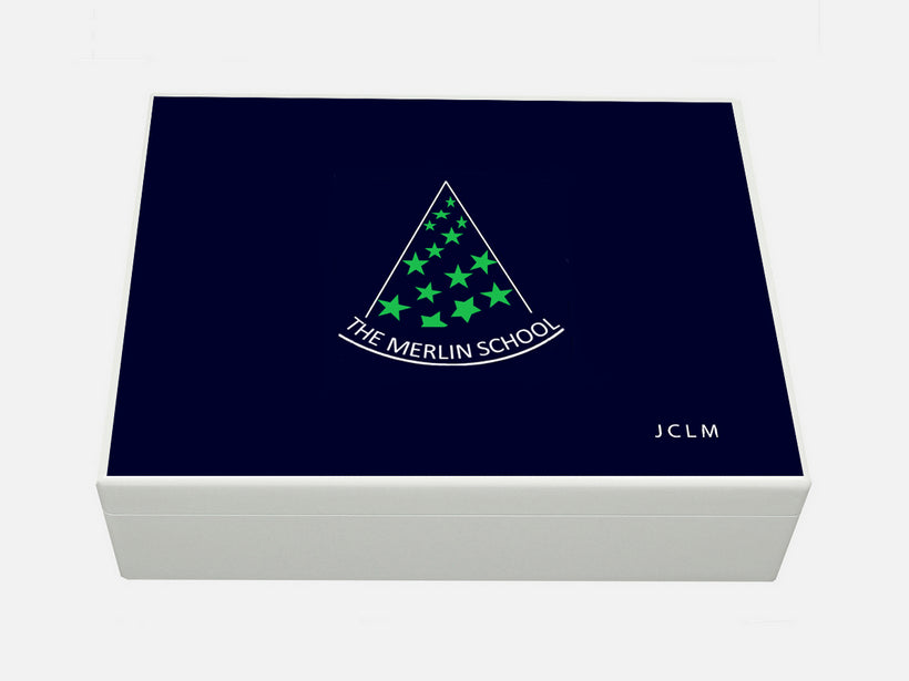 Personalised Merlin School Memory  Boxes