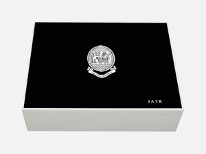 Oakham School Memory Wood Box - A4 box - Black - Personalised