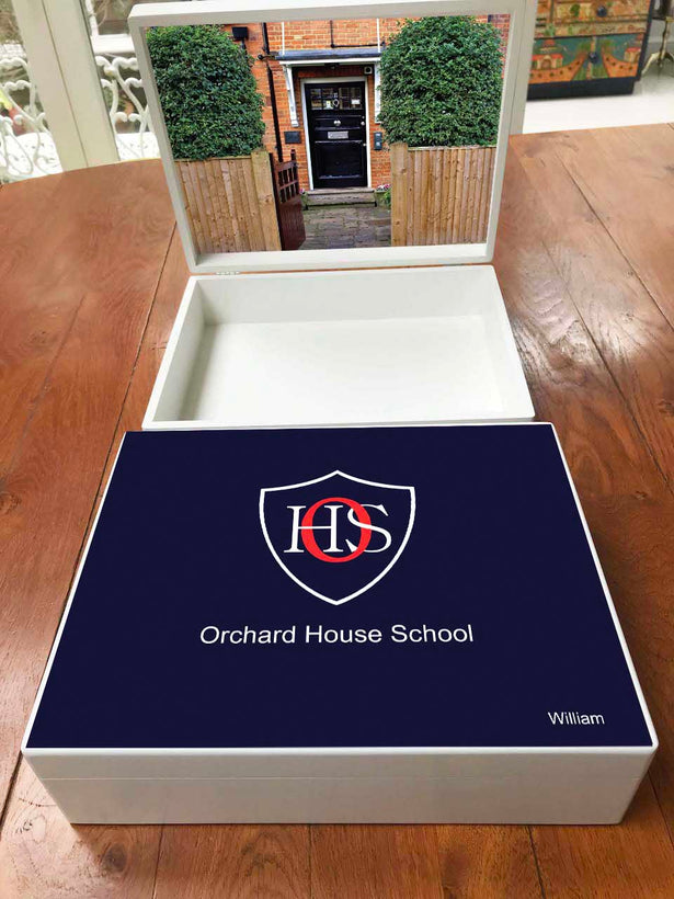 Personalised Orchard House School Memory  Boxes