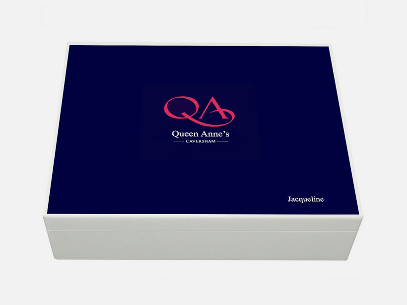 Personalised Queen Anne&#39;s Caversham School Memory Boxes