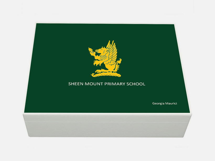 Personalised Sheen Mount School Memory  Boxes
