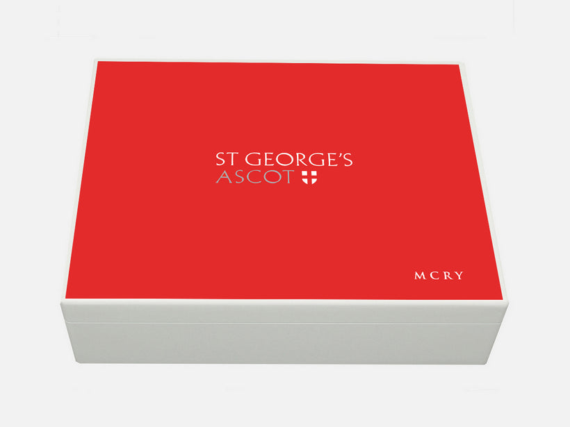 Personalised St George&#39;s Ascot School Memory Boxes