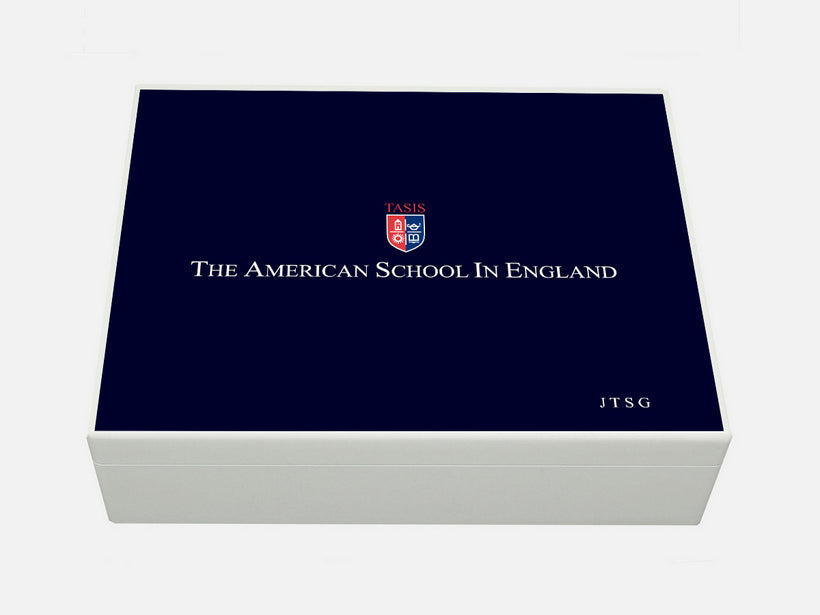 Personalised TASIS American School in England School Memory  Boxes