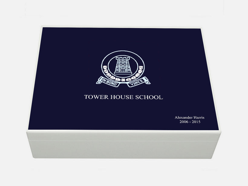 Personalised Tower House School Memory Boxes