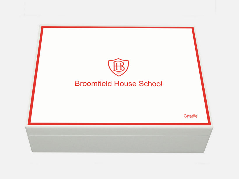 Personalised Broomfield House School Memory  Boxes