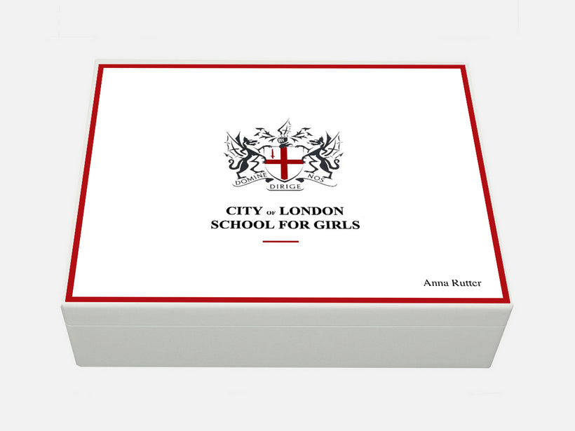 Personalised City of London School for Girls&#39; School Memory Boxes