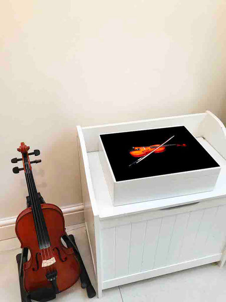 A4 Violin Wood Box 335 x 260 x 100 mm - Personalised