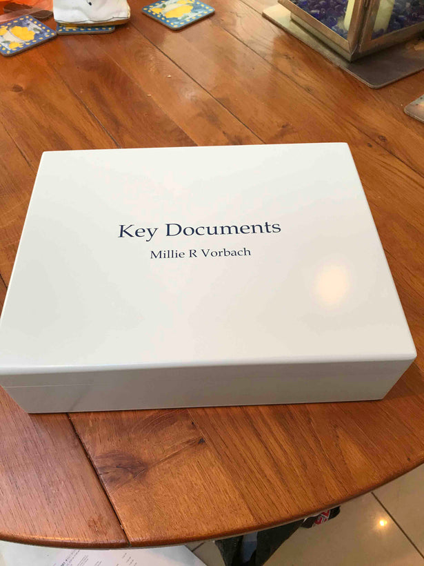 Personalised Key Documents Boxes