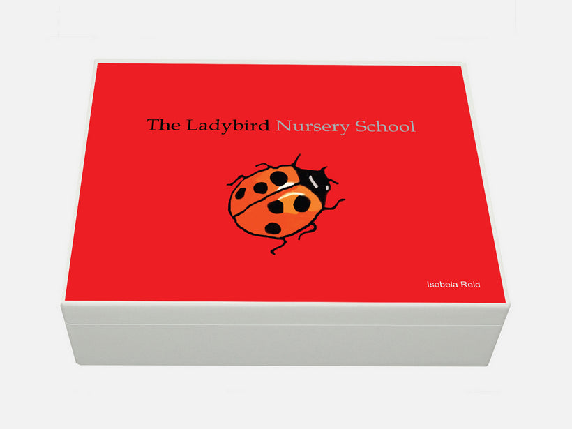 Personalised Ladybird Nursery School Memory  Boxes