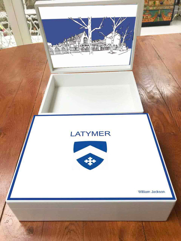 Personalised Latymer Upper School Memory Boxes