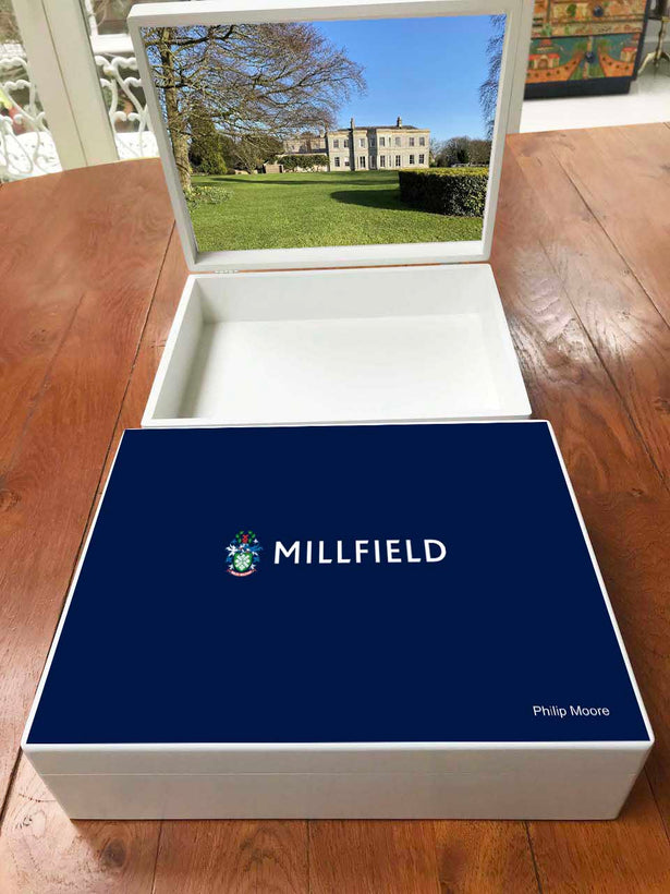 Personalised Millfield School Memory  Boxes