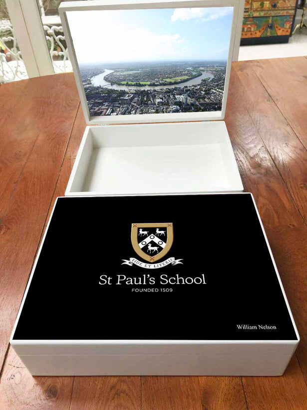 Personalised St Paul&#39;s School Memory Wooden Boxes (Senior and Junior School) from SPS Shop