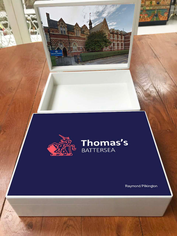 Personalised Thomas&#39;s Battersea School Memory Boxes