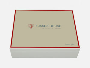 Sussex House School Memory Wood Box - A4 box - Personalised