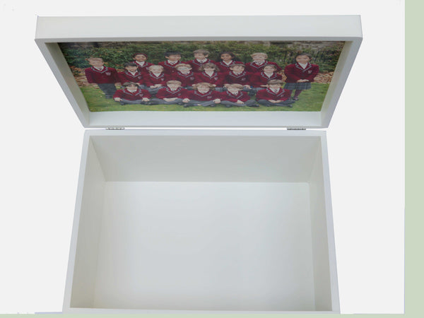 Personalised Redcliffe School Memory Wood Box - A4 Chest