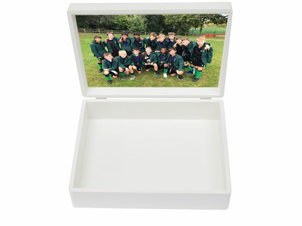 Box Hill School Memory Wood Box - A4 Box  - Personalised