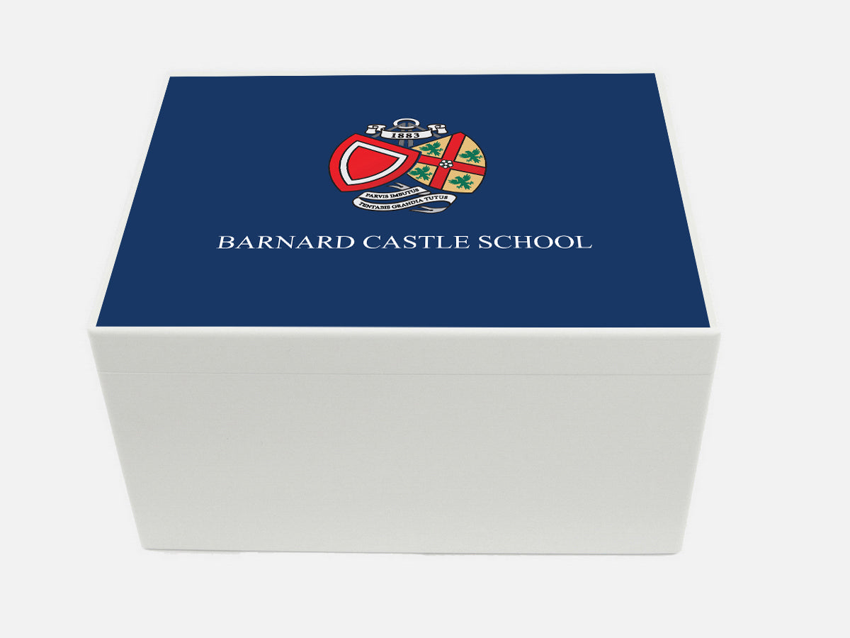 A4 Chest - Personalised Barnard Castle School Memory Wood Box
