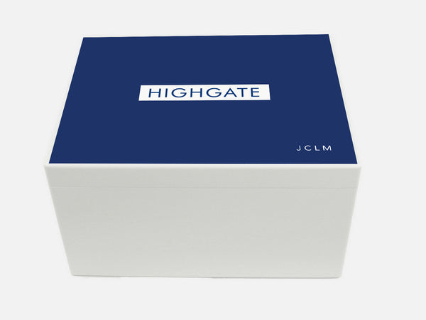 Highgate Senior School Memory Wood Box - A4 Chest - Personalised