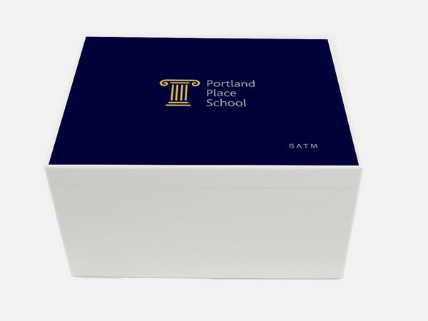 Portland Place School Memory Wood Box - A4 Chest - Personalised