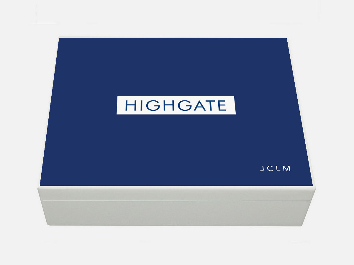 Highgate Senior School Memory Wood Box - A4 Box- Personalised
