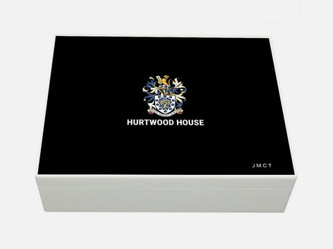 Hurtwood House School Memory Wood Box - A4 box - Personalised