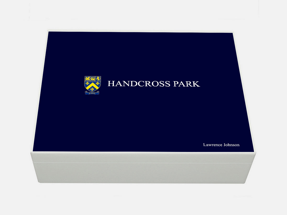 Handcross Park School Memory Wood Box - A4 box - Personalised