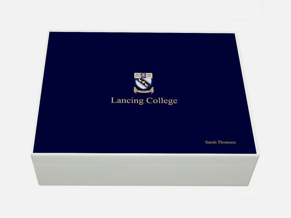 Lancing College School Memory Wood Box - A4 box - Personalised