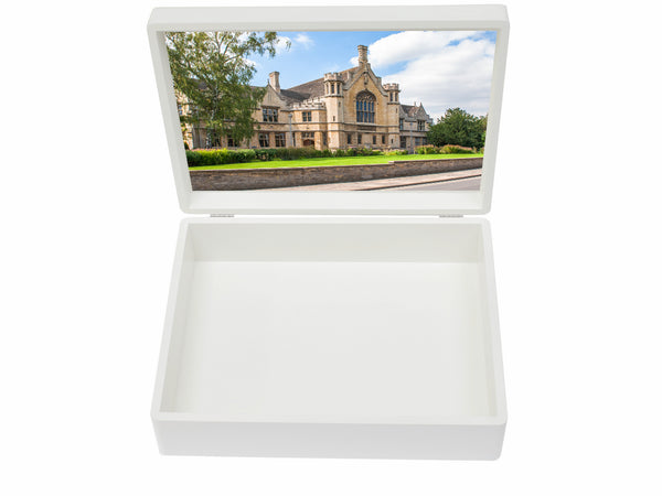 Oundle School Memory Wood Box - A4 box - Personalised