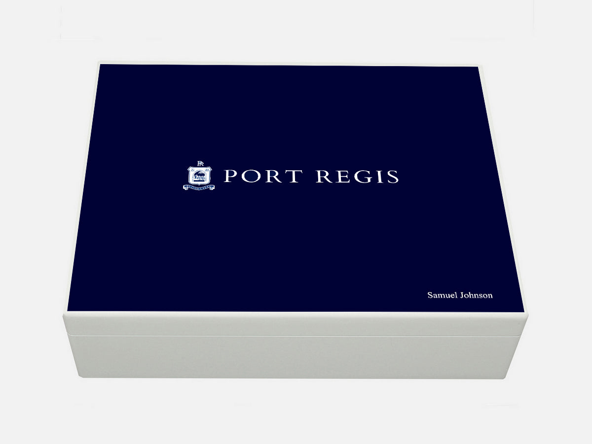 Port Regis School Memory Wood Box - A4 box - Personalised