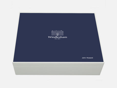Windlesham School Memory Wood Box - A4 box - Personalised