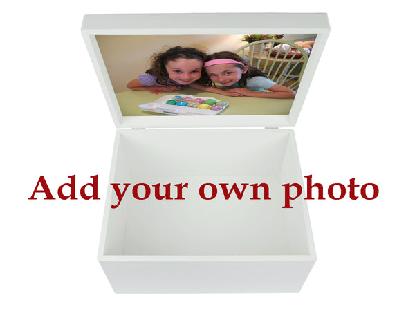 Westbourne House School Memory Wood Box - A4 Chest - Personalised - White