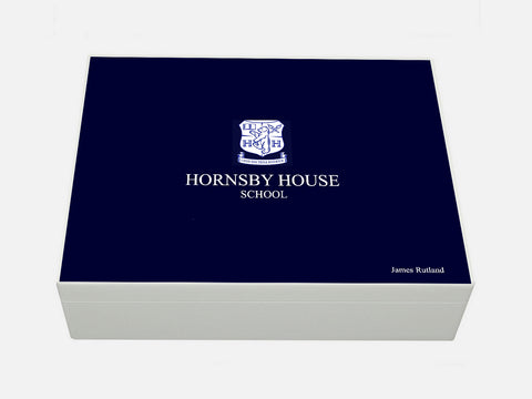 Hornsby House School Memory Wood Box - A4 box - Personalised