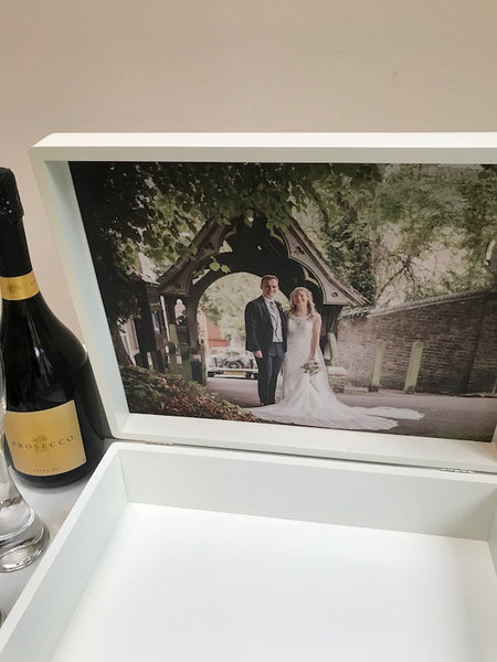 Wedding Keepsake Box with Photo inside - A4 Box | 33.5 x 26 x 10 cm