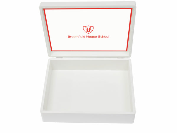 Broomfield House School Memory Wood Boxes - A4 Box - Photo of School - Personalised
