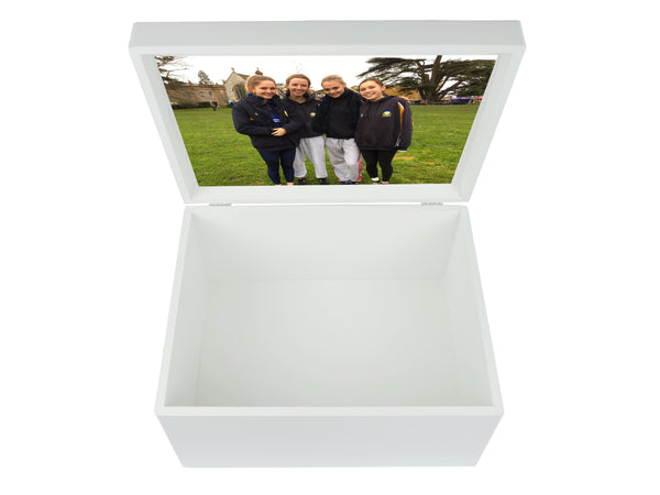 A4 Chest - Personalised Bryanston School Memory Wood Box
