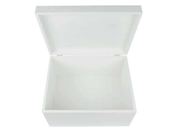 Keepsake box luxury extra large white open