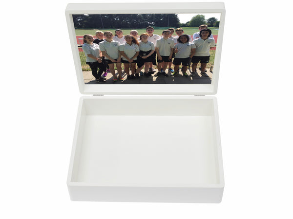 Hampton Court House School Memory Wood Box - A4 box - Personalised