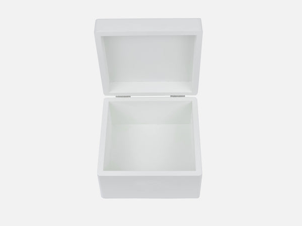 White Daisies Wooden Gift Box