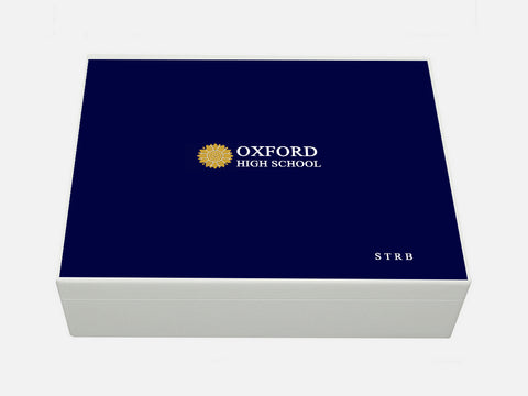Oxford High School Memory Wood Box - A4 box - Personalised