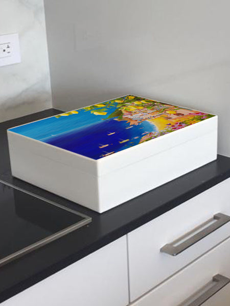 YOUR ARTWORK on a Premium White A4 Box fits a4-sized papers  335 x 260 x 100 mm