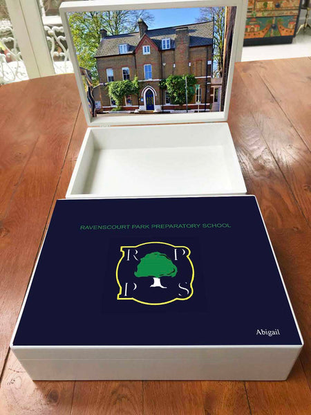 Ravenscourt Park School Memory Wood Box - A4 box - Personalised