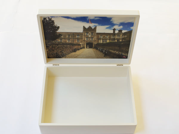 Luxury White A4 Document Wood Box