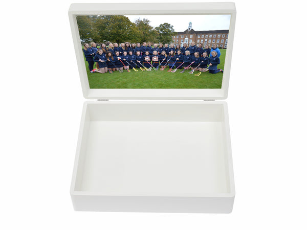 St Swithuns School Memory Wood Box - A4 box - Personalised