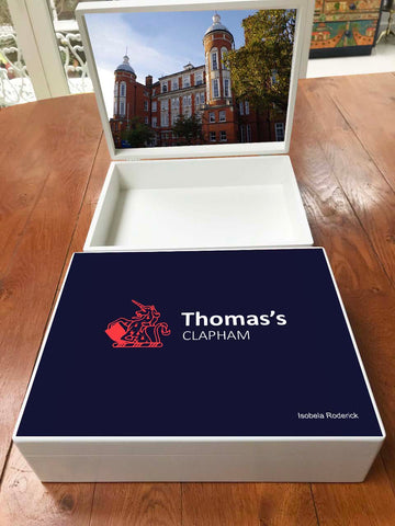 Thomas's Clapham School Memory Wood Box - A4 box - Personalised